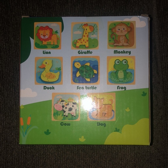 8 Pack Wooden Puzzles for kid 12+Months - Picture 3 of 4